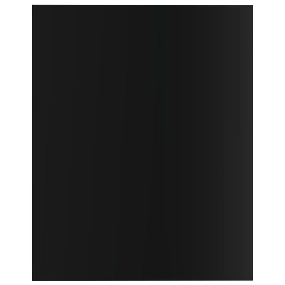 vidaXL Bookshelf Boards 4 pcs High Gloss Black 15.7"x19.7"x0.6" Chipboard, 805198. Picture 4