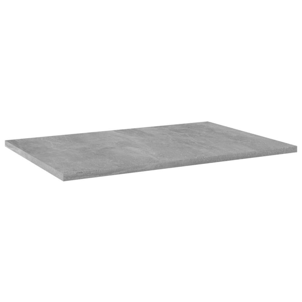 vidaXL Bookshelf Boards 4 pcs Concrete Gray 23.6"x15.7"x0.6" Chipboard, 805258. Picture 2