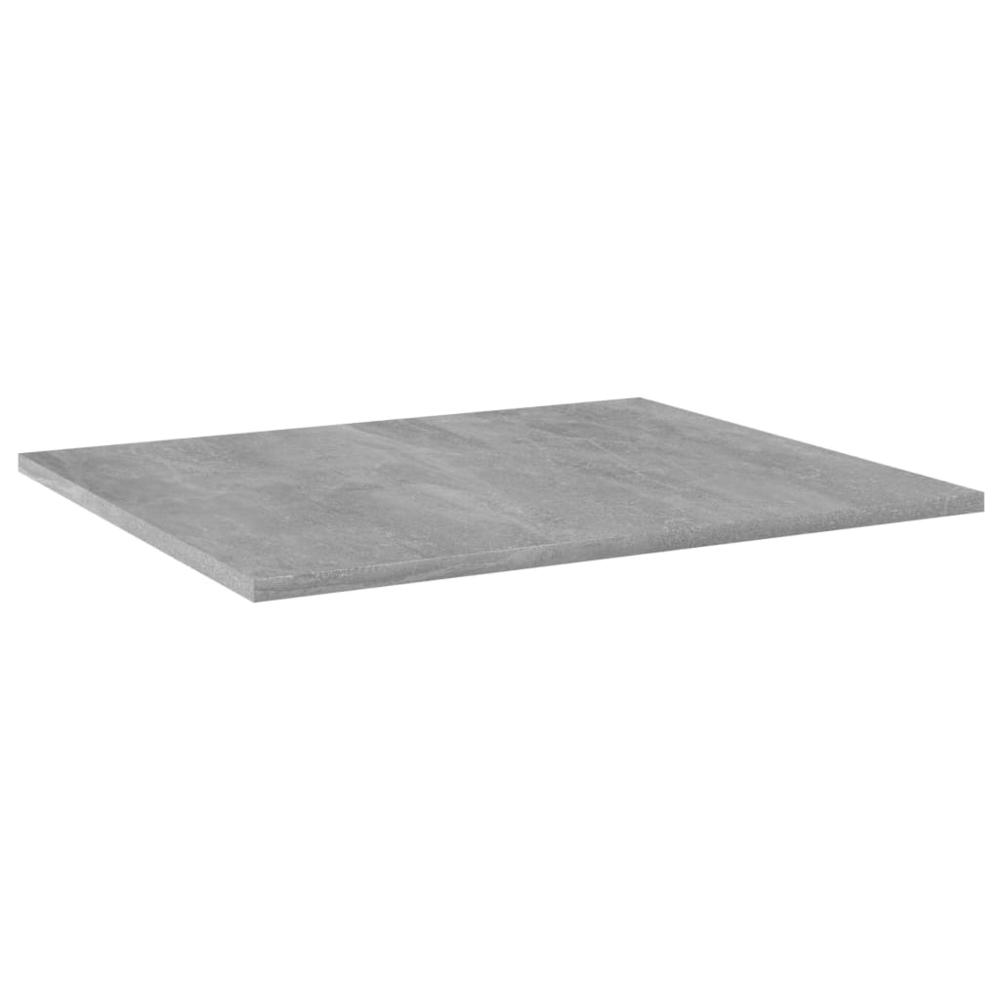 vidaXL Bookshelf Boards 4 pcs Concrete Gray 23.6"x19.7"x0.6" Chipboard, 805274. Picture 2