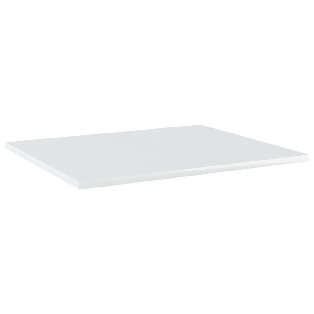 vidaXL Bookshelf Boards 4 pcs High Gloss White 23.6"x19.7"x0.6" Chipboard, 805276. Picture 2