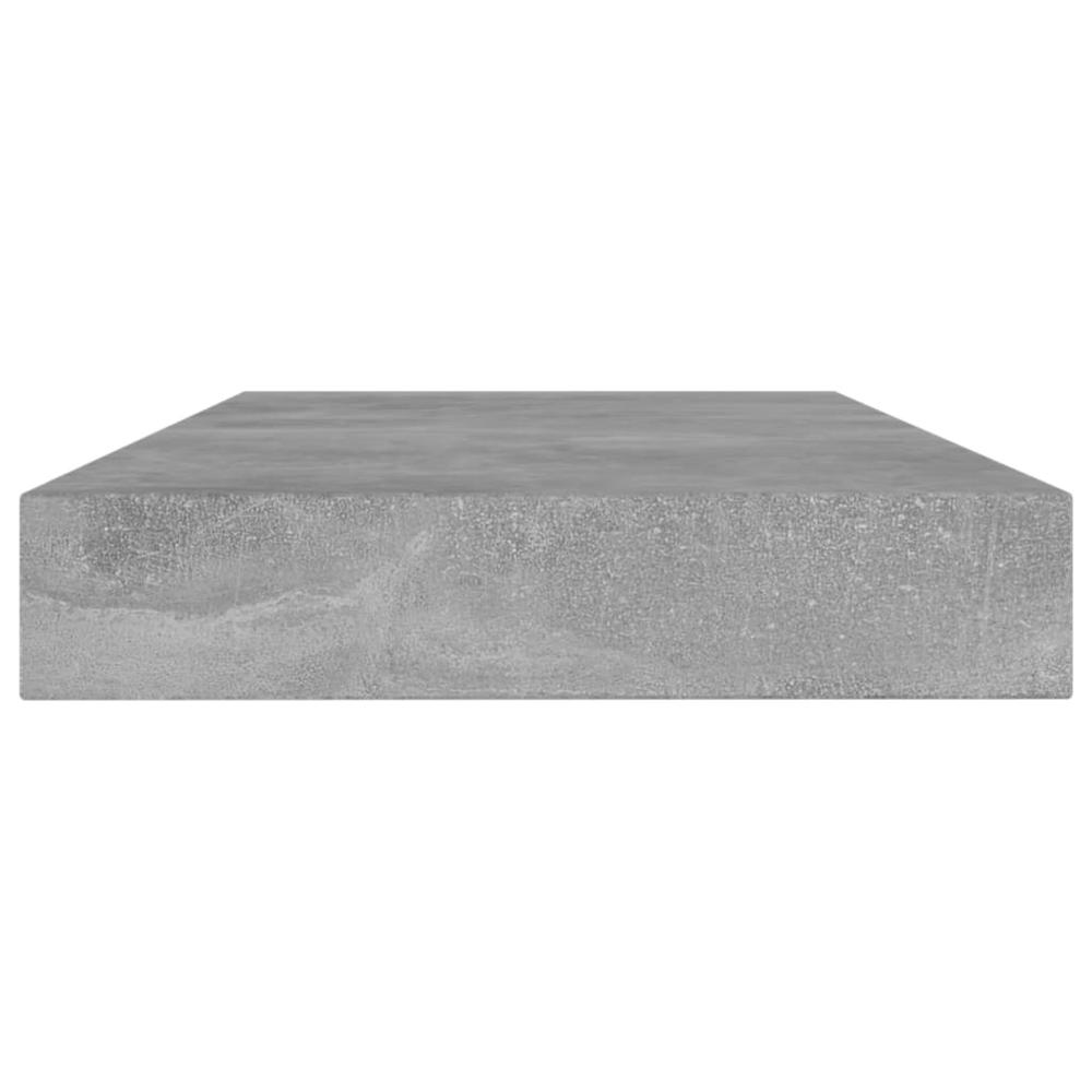 vidaXL Bookshelf Boards 4 pcs Concrete Gray 31.5"x3.9"x0.6" Chipboard, 805290. Picture 3
