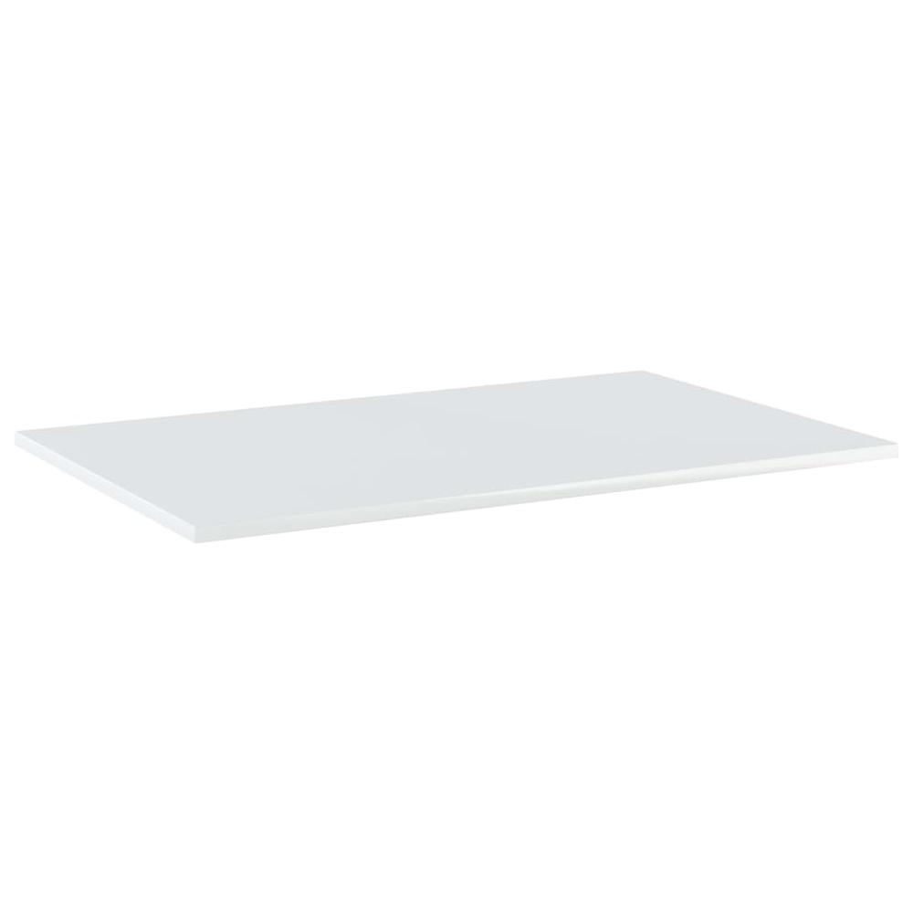 vidaXL Bookshelf Boards 4 pcs High Gloss White 31.5"x19.7"x0.6" Chipboard, 805356. Picture 2