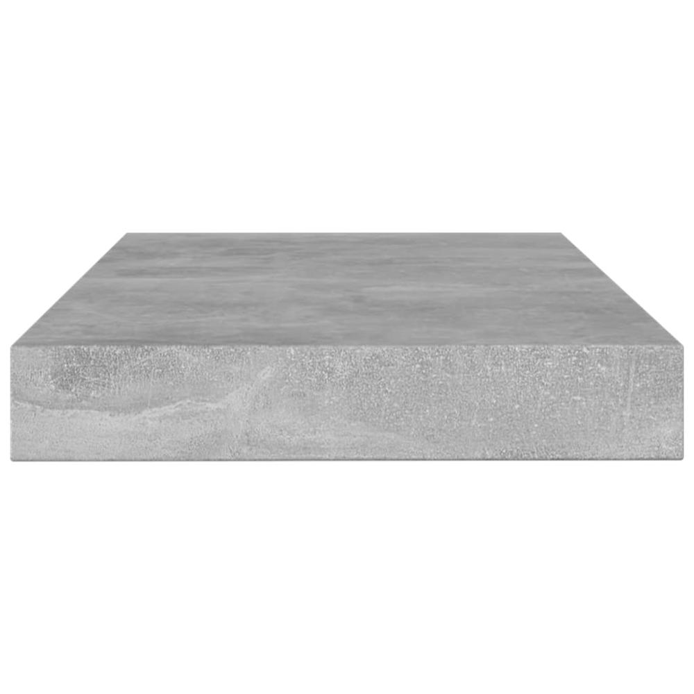 vidaXL Bookshelf Boards 4 pcs Concrete Gray 39.4"x3.9"x0.6" Chipboard, 805370. Picture 3