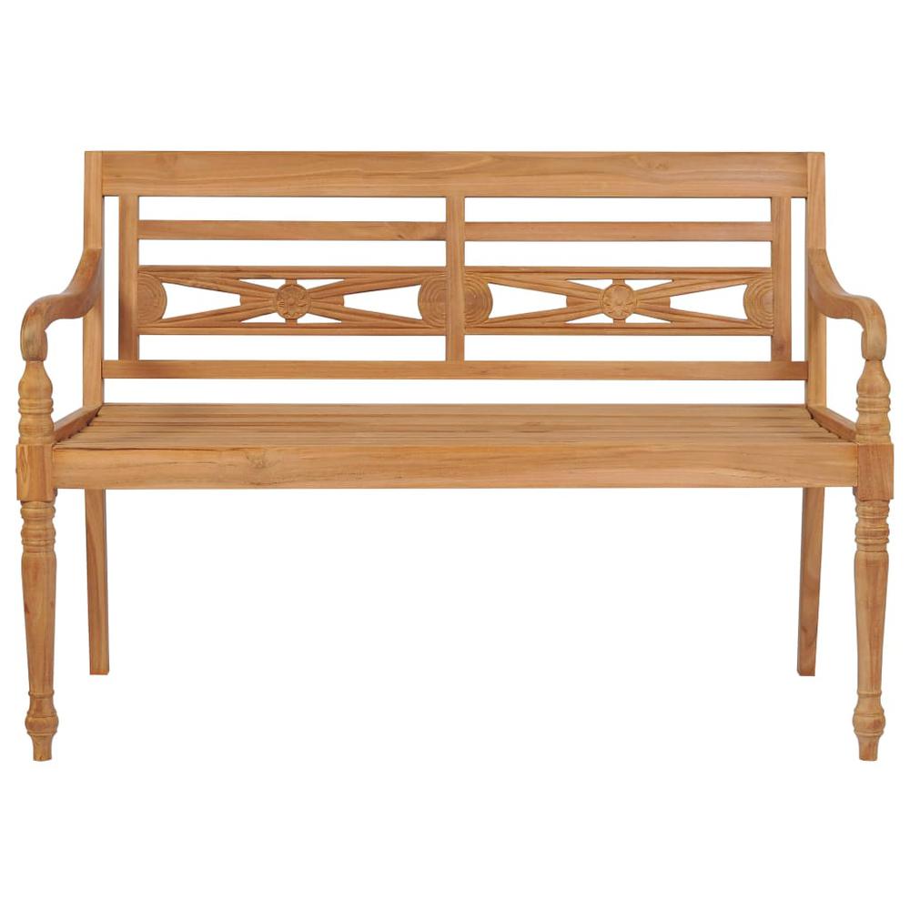 vidaXL Batavia Bench with Anthracite Cushion 59.1" Solid Teak Wood 2196. Picture 7