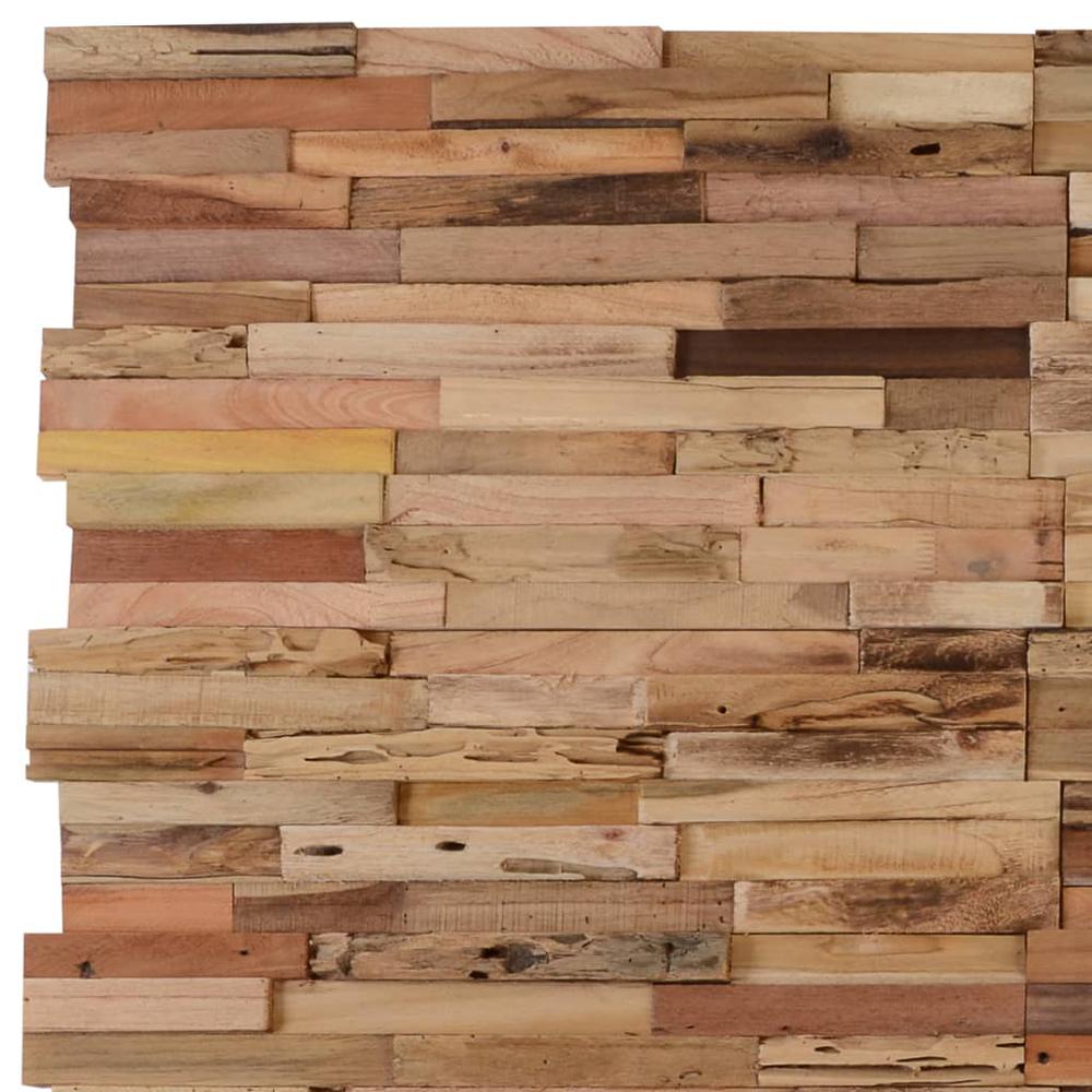 Wall Cladding Panels 10 pcs 11.1 ftÂ² Recycled Teak Wood. Picture 1