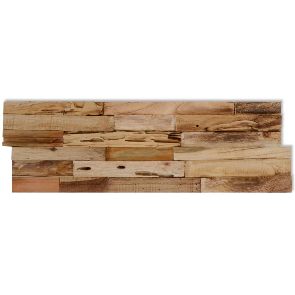 Wall Cladding Panels 10 pcs 11.1 ftÂ² Recycled Teak Wood. Picture 4