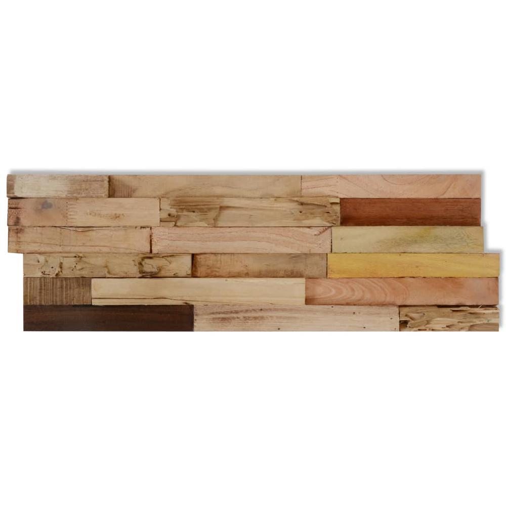 Wall Cladding Panels 10 pcs 11.1 ftÂ² Recycled Teak Wood. Picture 5