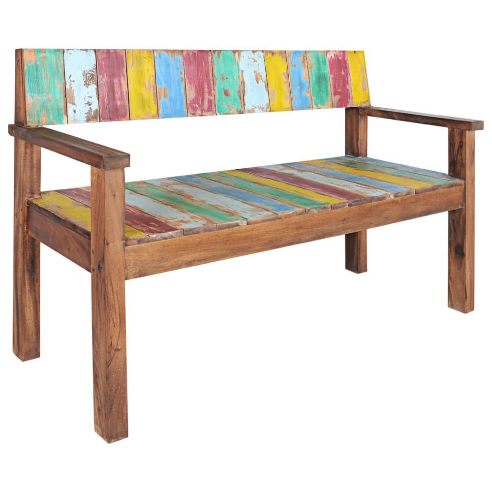 Bench 45.3" Solid Reclaimed Wood. Picture 7