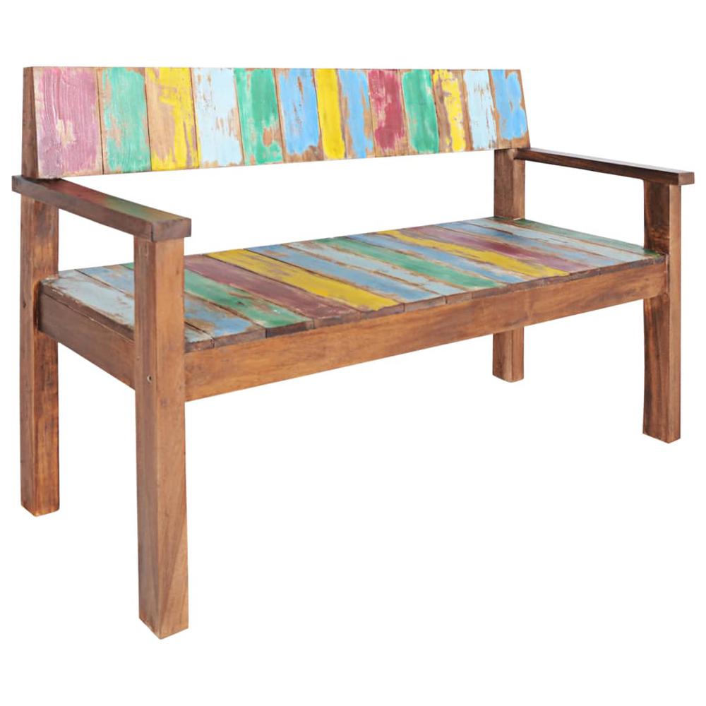 Bench 45.3" Solid Reclaimed Wood. Picture 8