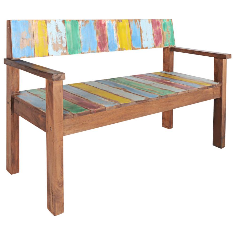 Bench 45.3" Solid Reclaimed Wood. Picture 9