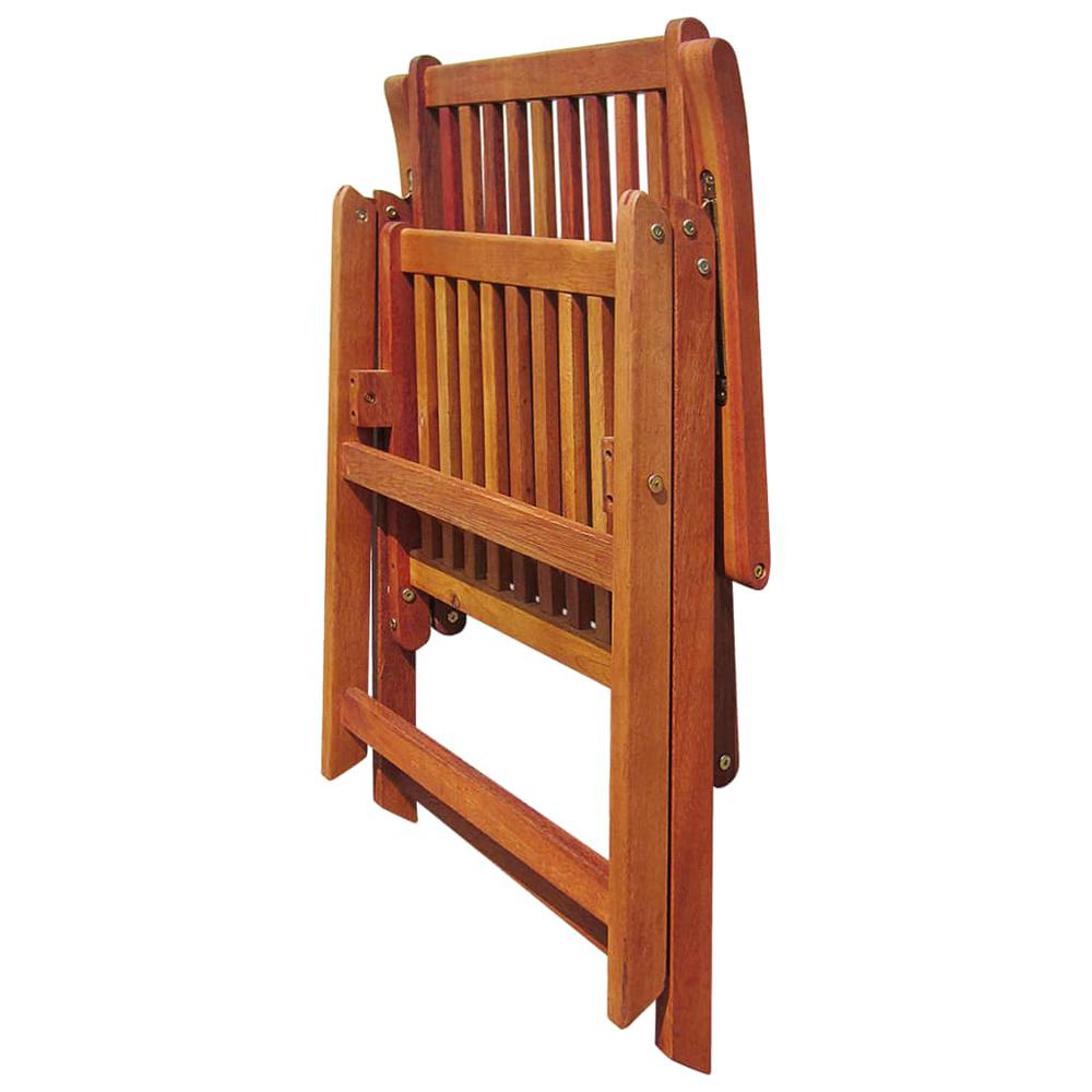 vidaXL Folding Patio Chairs 4 pcs Solid Acacia Wood. Picture 5