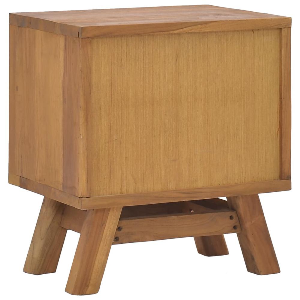 vidaXL Bedside Cabinet 15.7"x11.8"x17.7" Solid Teak Wood. Picture 5