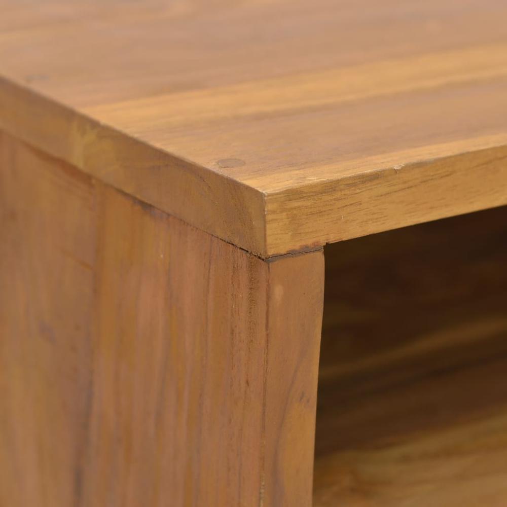 vidaXL Bedside Cabinet 15.7"x11.8"x17.7" Solid Teak Wood. Picture 6
