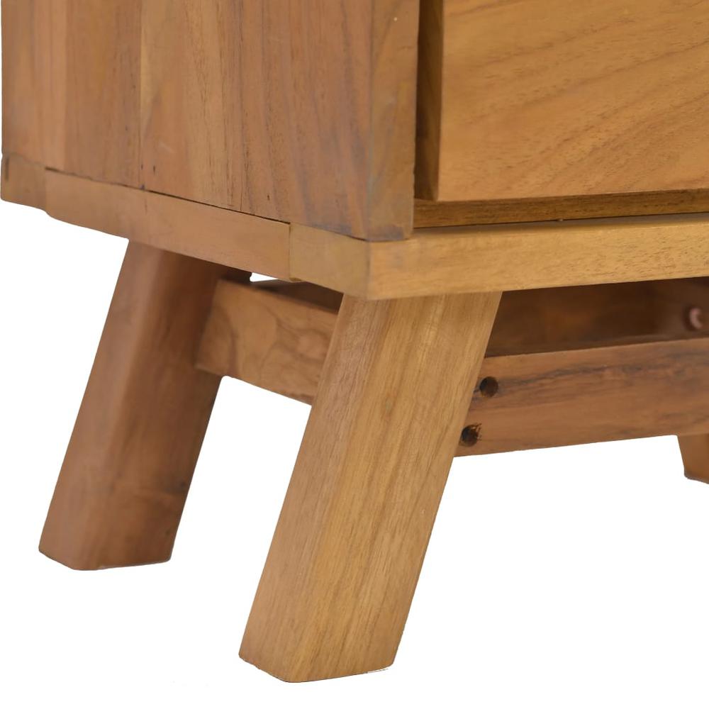 vidaXL Bedside Cabinet 15.7"x11.8"x17.7" Solid Teak Wood. Picture 7