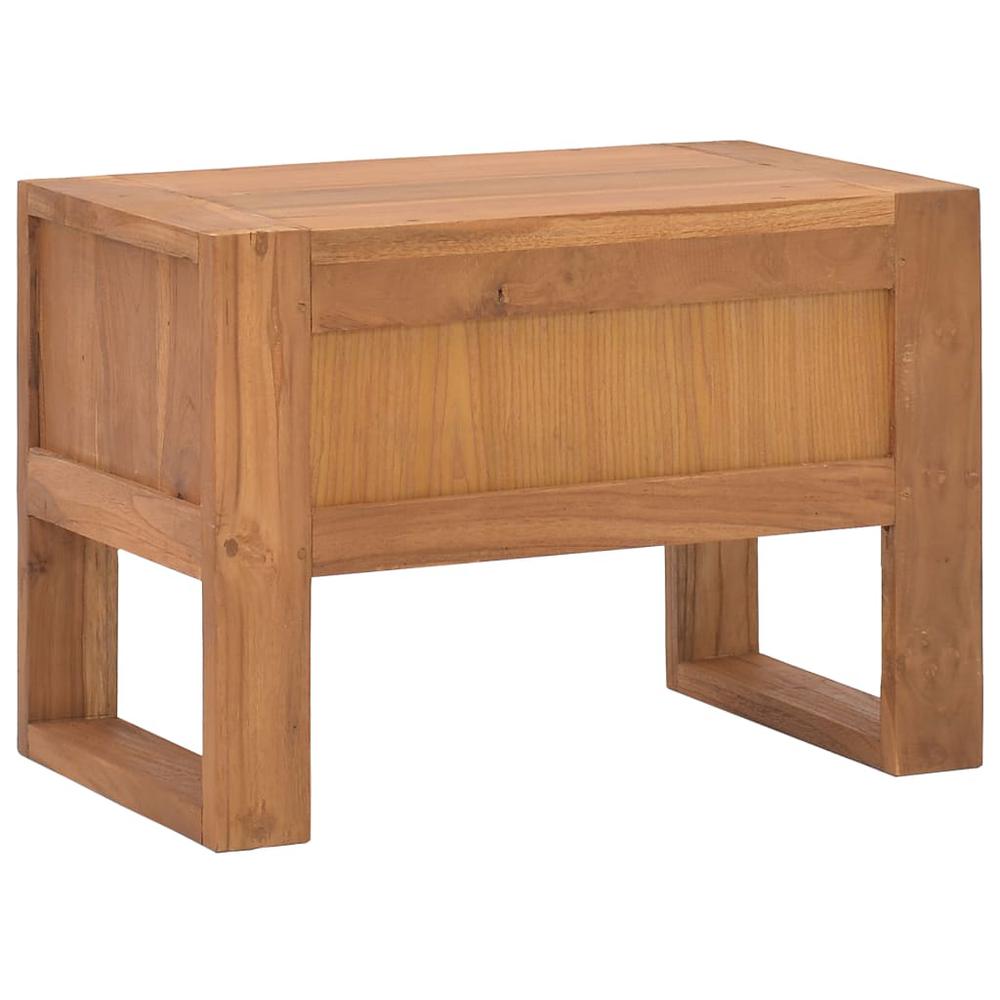 vidaXL Bedside Cabinet 19.7"x11.8"x13.8" Solid Teak Wood. Picture 5