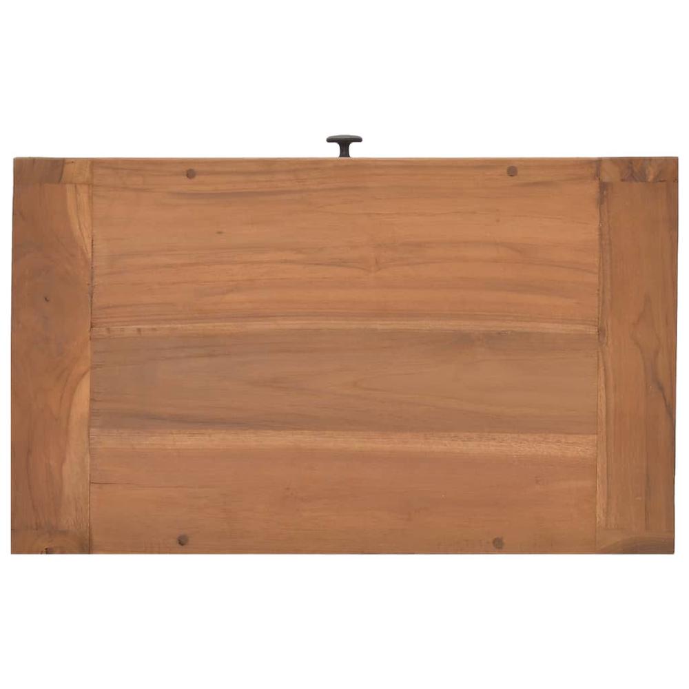 vidaXL Bedside Cabinet 19.7"x11.8"x13.8" Solid Teak Wood. Picture 6