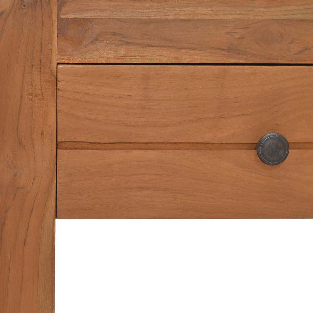 vidaXL Bedside Cabinet 19.7"x11.8"x13.8" Solid Teak Wood. Picture 8