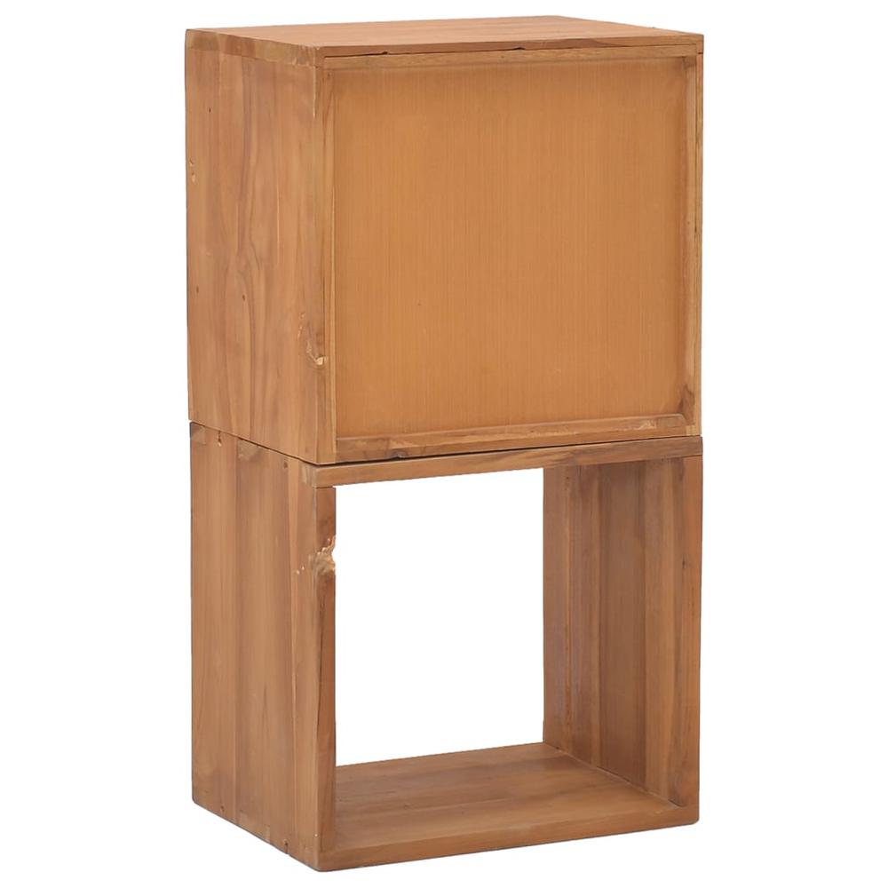 vidaXL Storage Cabinet 15.7"x11.8"x29.9" Solid Teak Wood. Picture 5