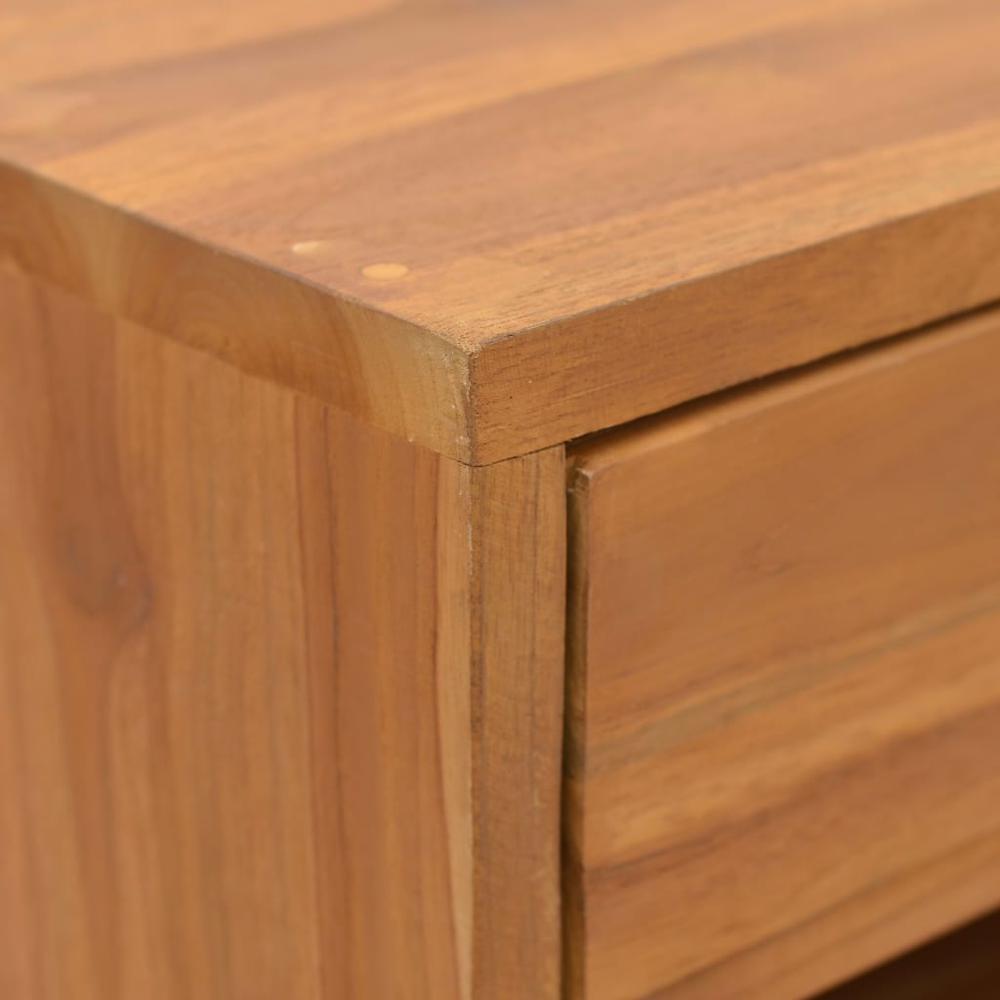 vidaXL Storage Cabinet 15.7"x11.8"x29.9" Solid Teak Wood. Picture 7