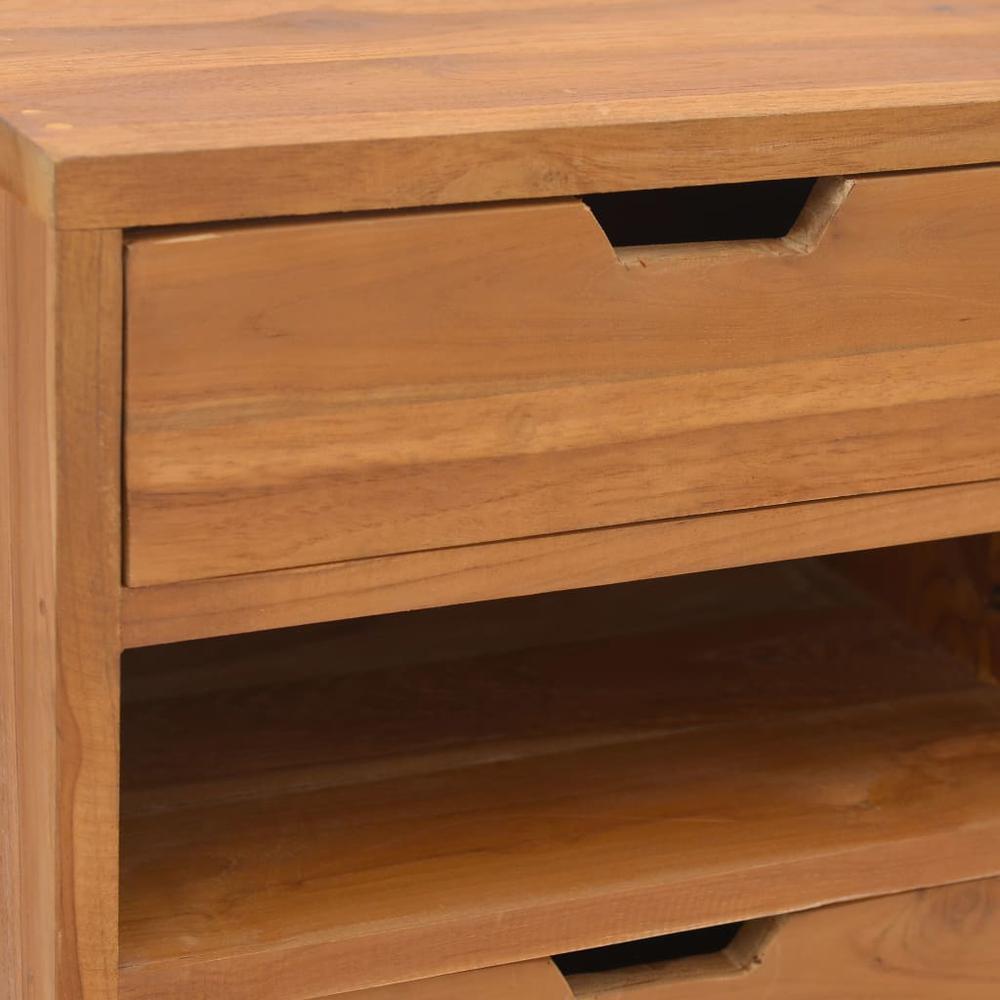vidaXL Storage Cabinet 15.7"x11.8"x29.9" Solid Teak Wood. Picture 8