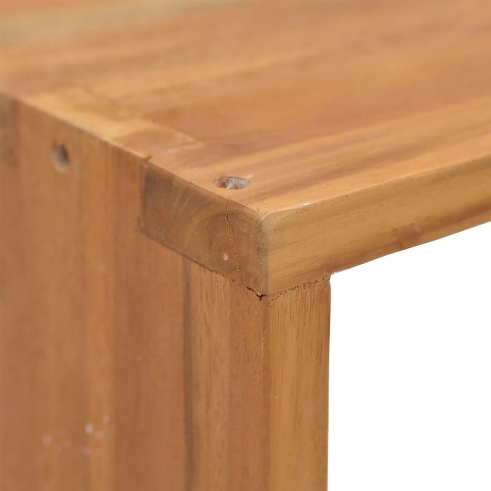 vidaXL Bedside Cabinet 15.7"x11.8"x15.7" Solid Teak Wood, 326132. Picture 6