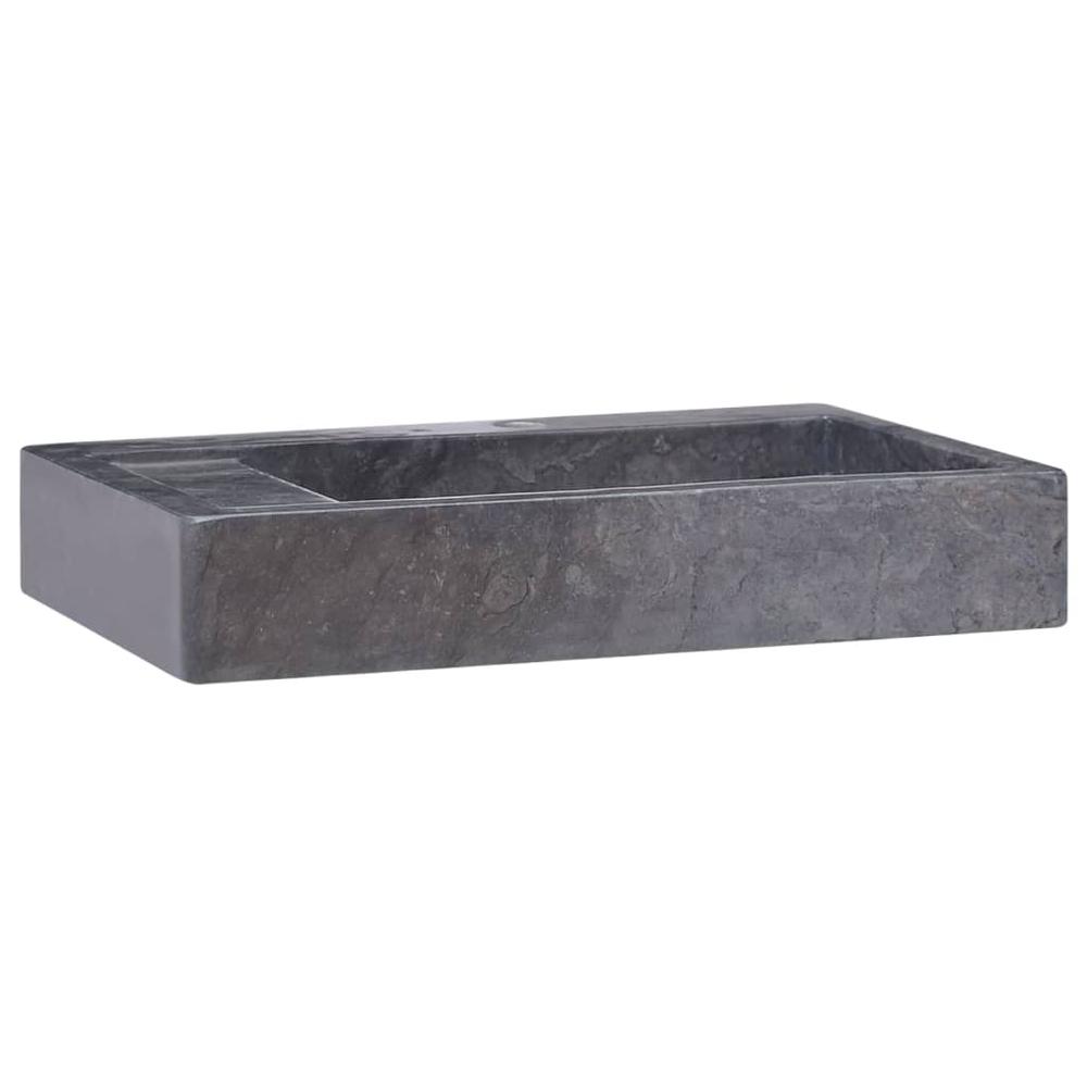Sink Black 22.8"x15.4"x3.9" Marble. Picture 1