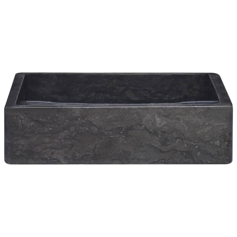 Sink Black 15.7"x15.7"x3.9" Marble. Picture 2