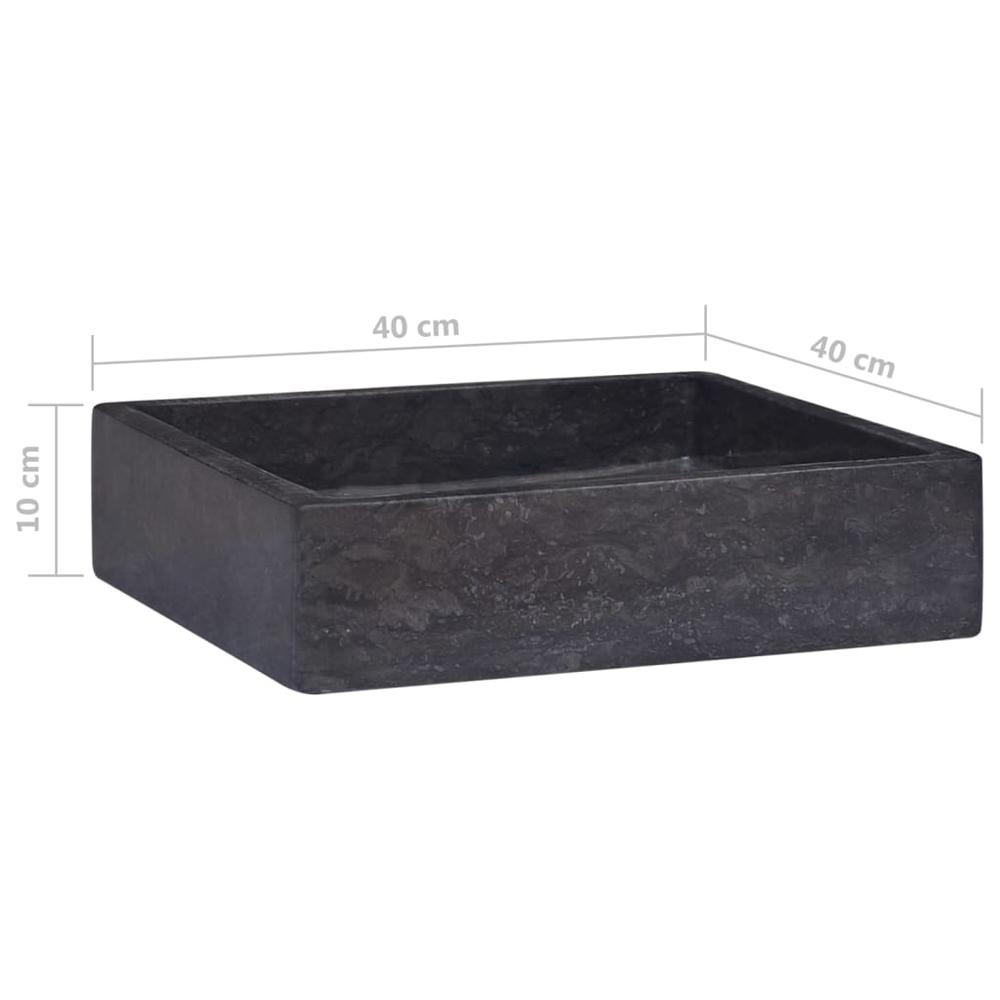 Sink Black 15.7"x15.7"x3.9" Marble. Picture 5