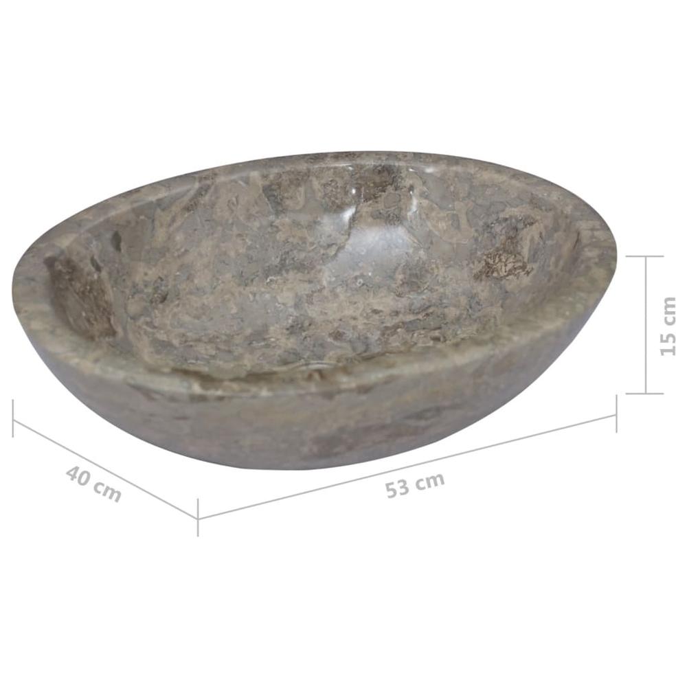 Sink Gray 20.9"x15.7"x5.9" Marble. Picture 6