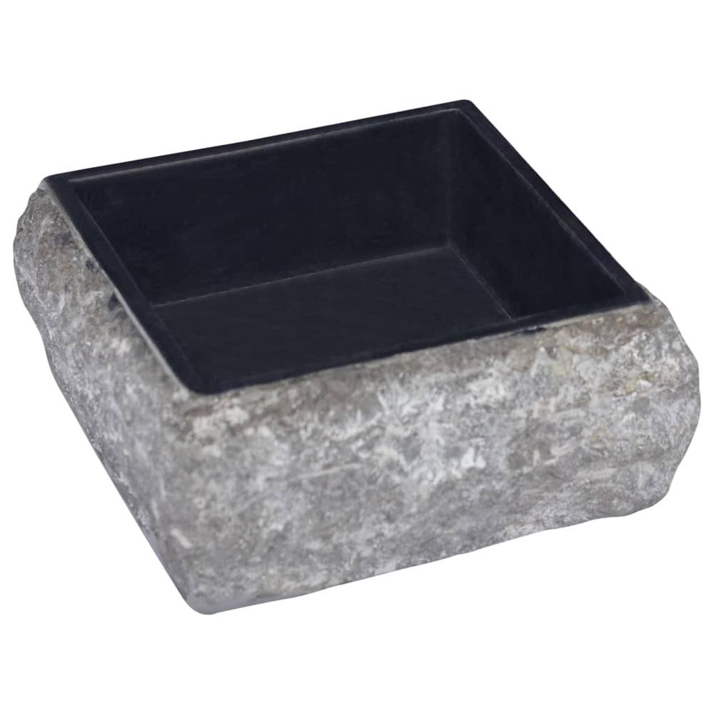 Sink Black 11.8"x11.8"x5.1" Marble. Picture 2