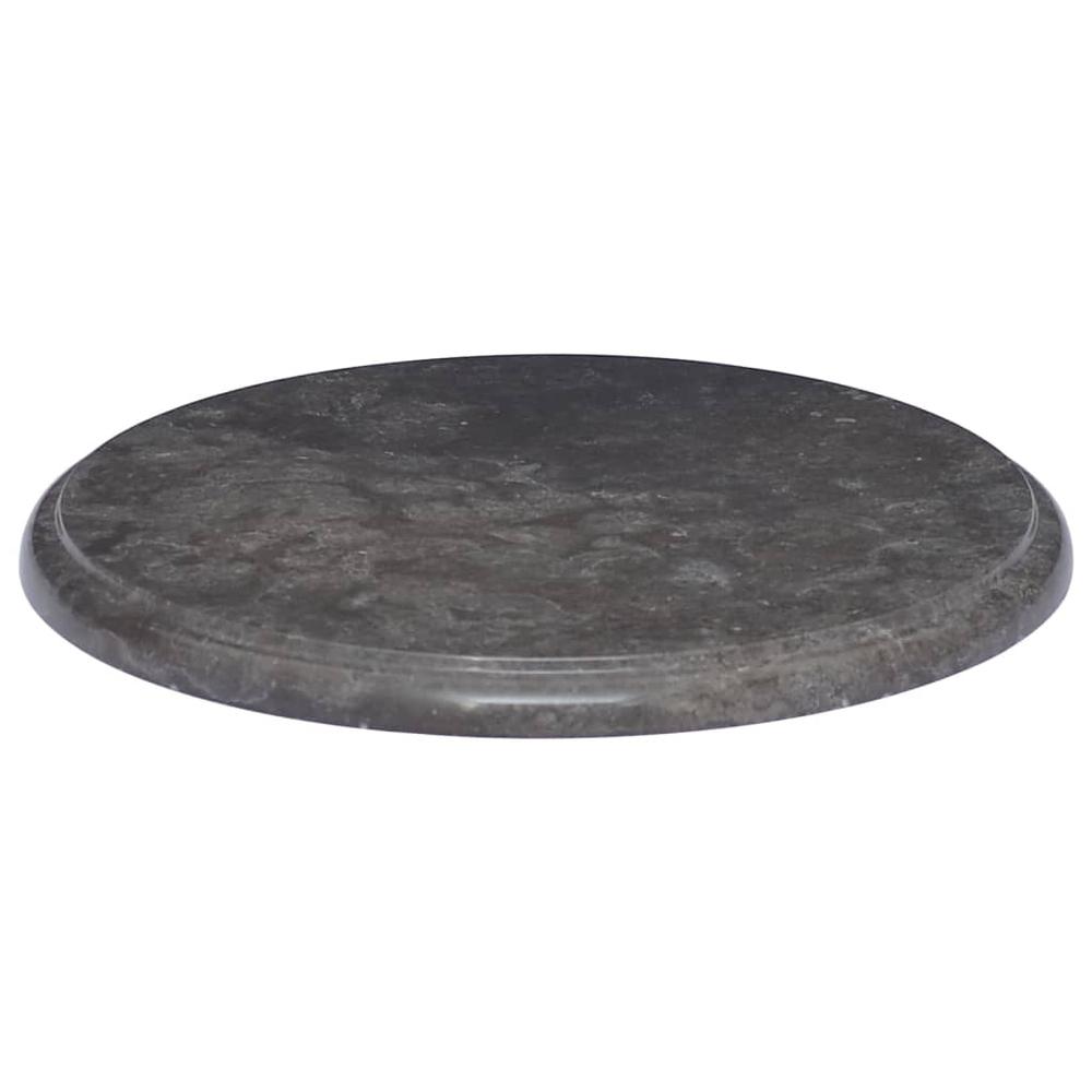 Table Top Black Ã˜15.7"x1" Marble. Picture 1