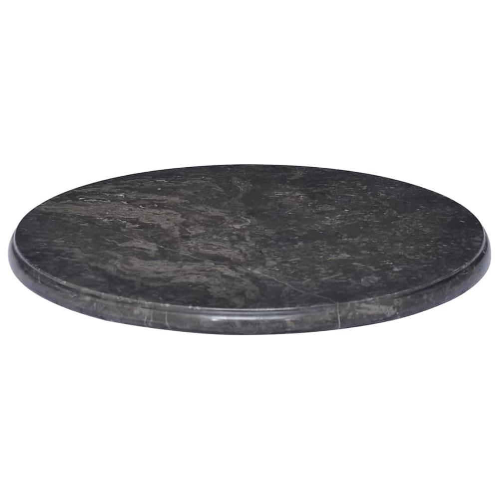 Table Top Black Ã˜19.7"x1" Marble. Picture 1