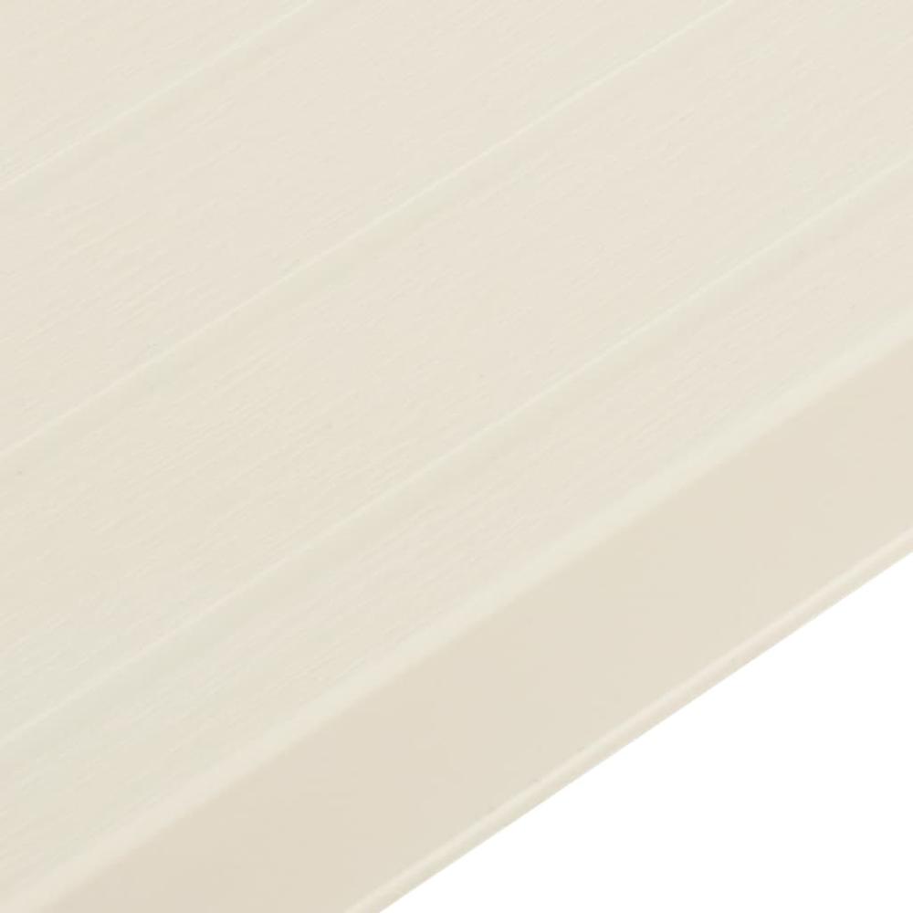 vidaXL 3 Piece Folding Bistro Set Plastic White. Picture 10