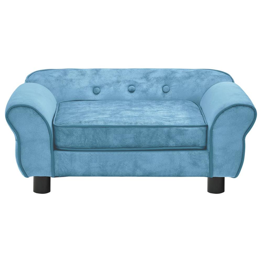 Dog Sofa Turquoise 28.3"x17.7"x11.8" Plush. Picture 1