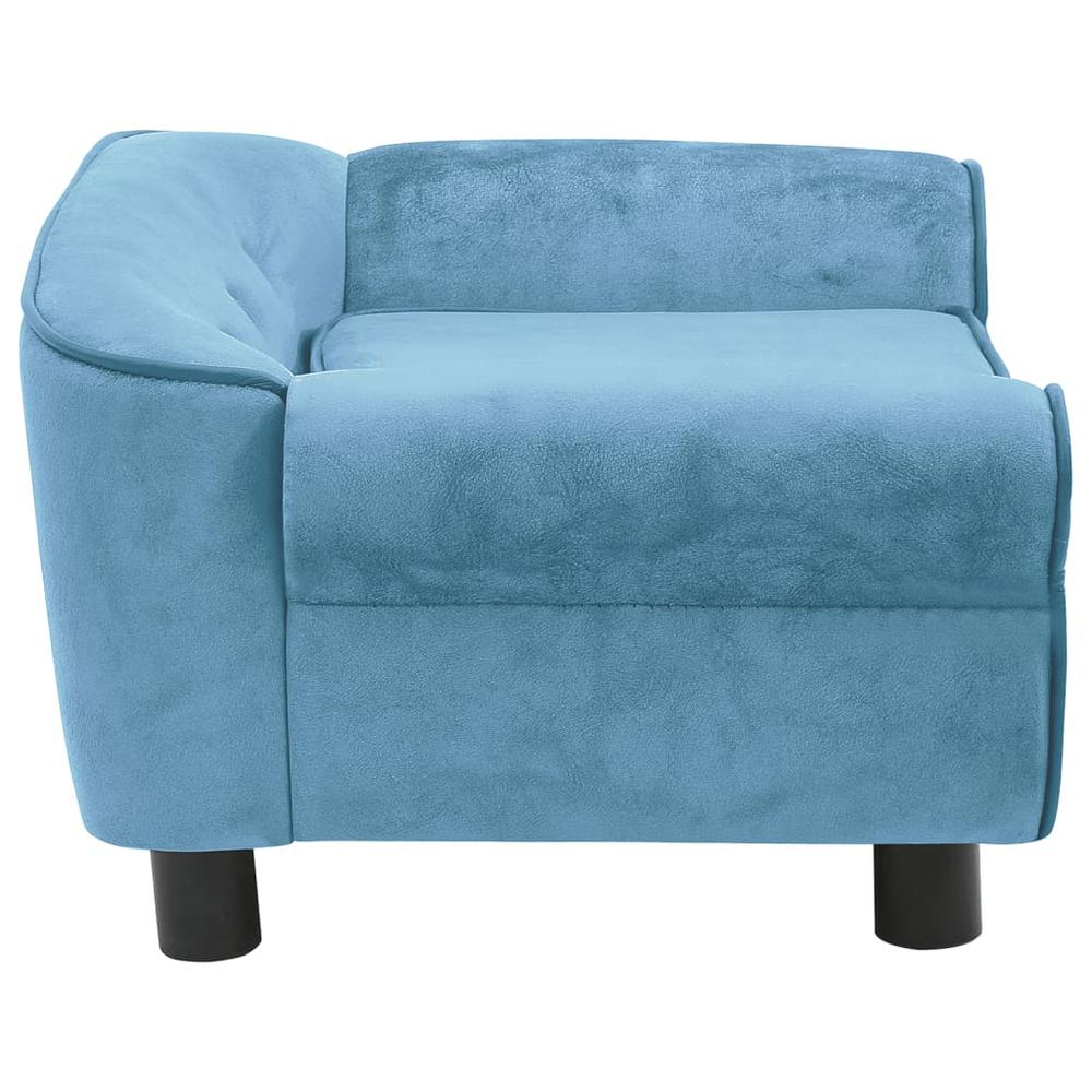 Dog Sofa Turquoise 28.3"x17.7"x11.8" Plush. Picture 2