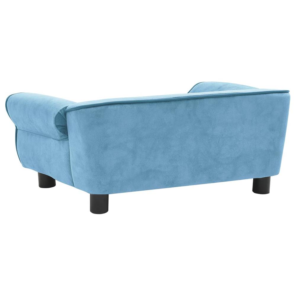 Dog Sofa Turquoise 28.3"x17.7"x11.8" Plush. Picture 3