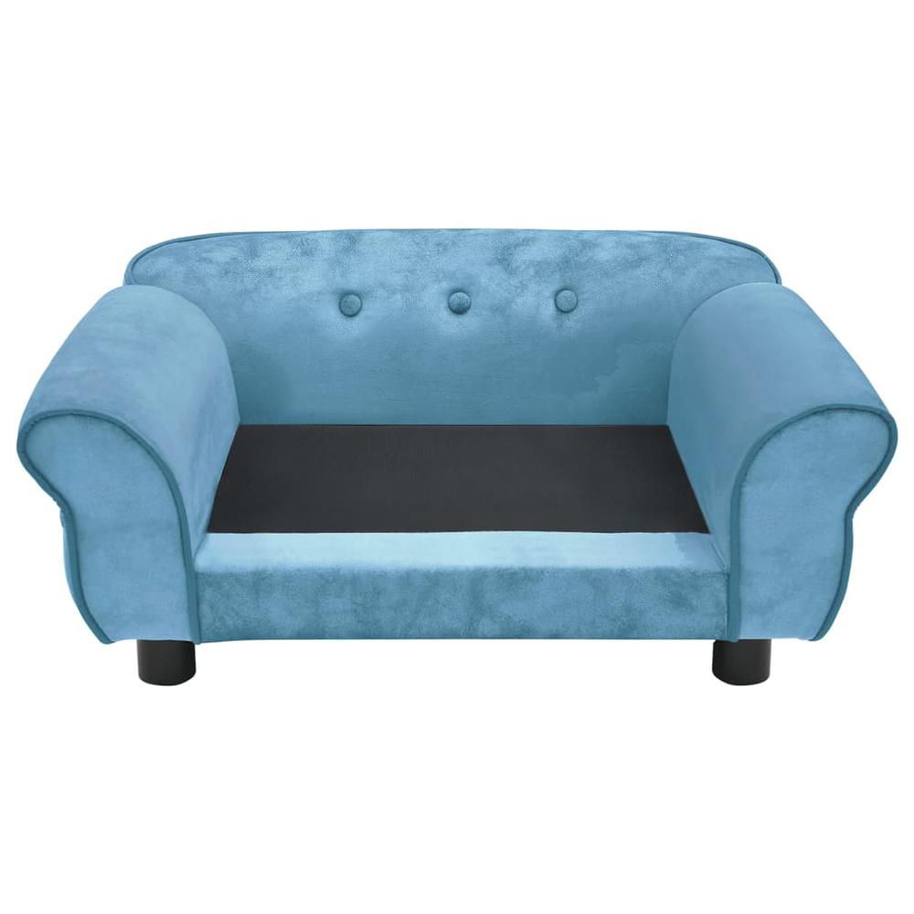 Dog Sofa Turquoise 28.3"x17.7"x11.8" Plush. Picture 4