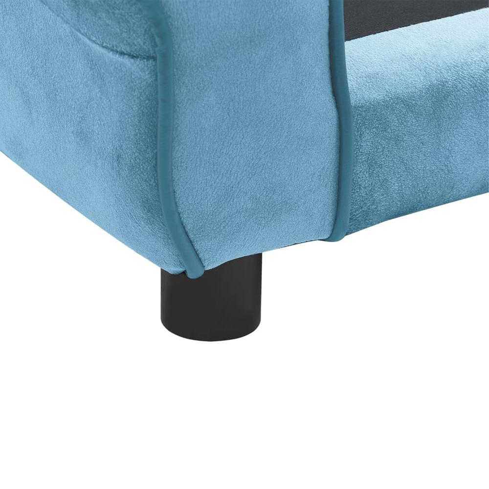 Dog Sofa Turquoise 28.3"x17.7"x11.8" Plush. Picture 5