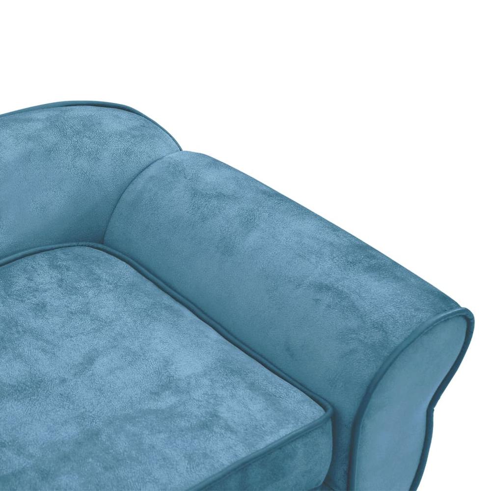 Dog Sofa Turquoise 28.3"x17.7"x11.8" Plush. Picture 6