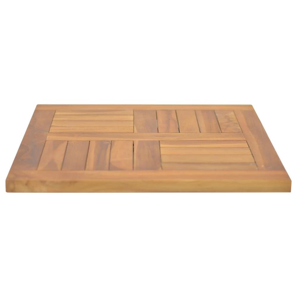 Square Table Top 19.7"x19.7"x1" Solid Wood Teak. Picture 3