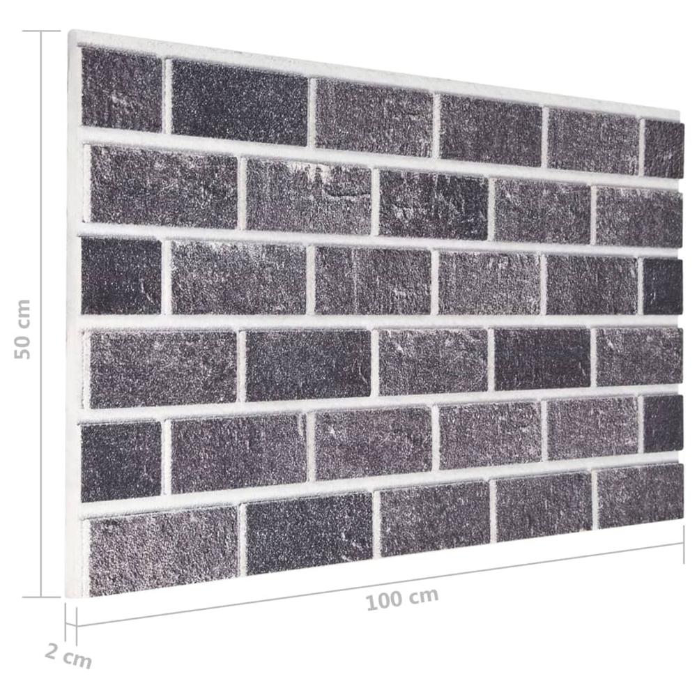 3D Wall Panels with Black & Gray Brick Design 10 pcs EPS. Picture 6