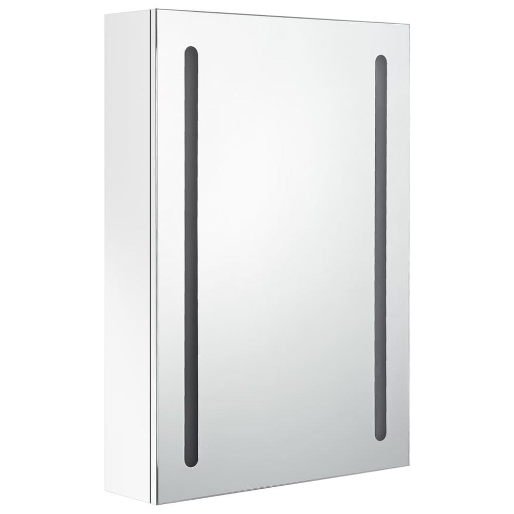 LED Bathroom Mirror Cabinet Shining White 19.7"x5.1"x27.6". Picture 2