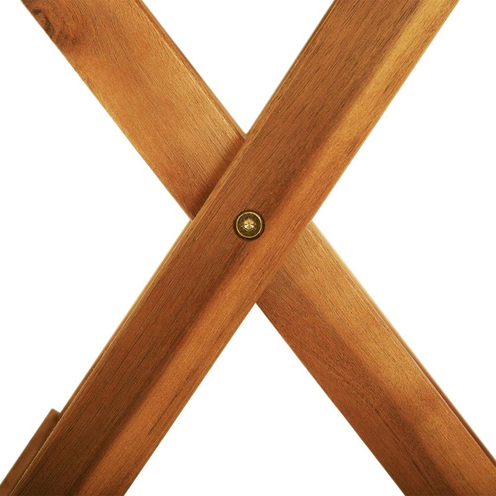 vidaXL Folding Patio Table Ã˜23.6"x29.5" Solid Eucalyptus Wood. Picture 8