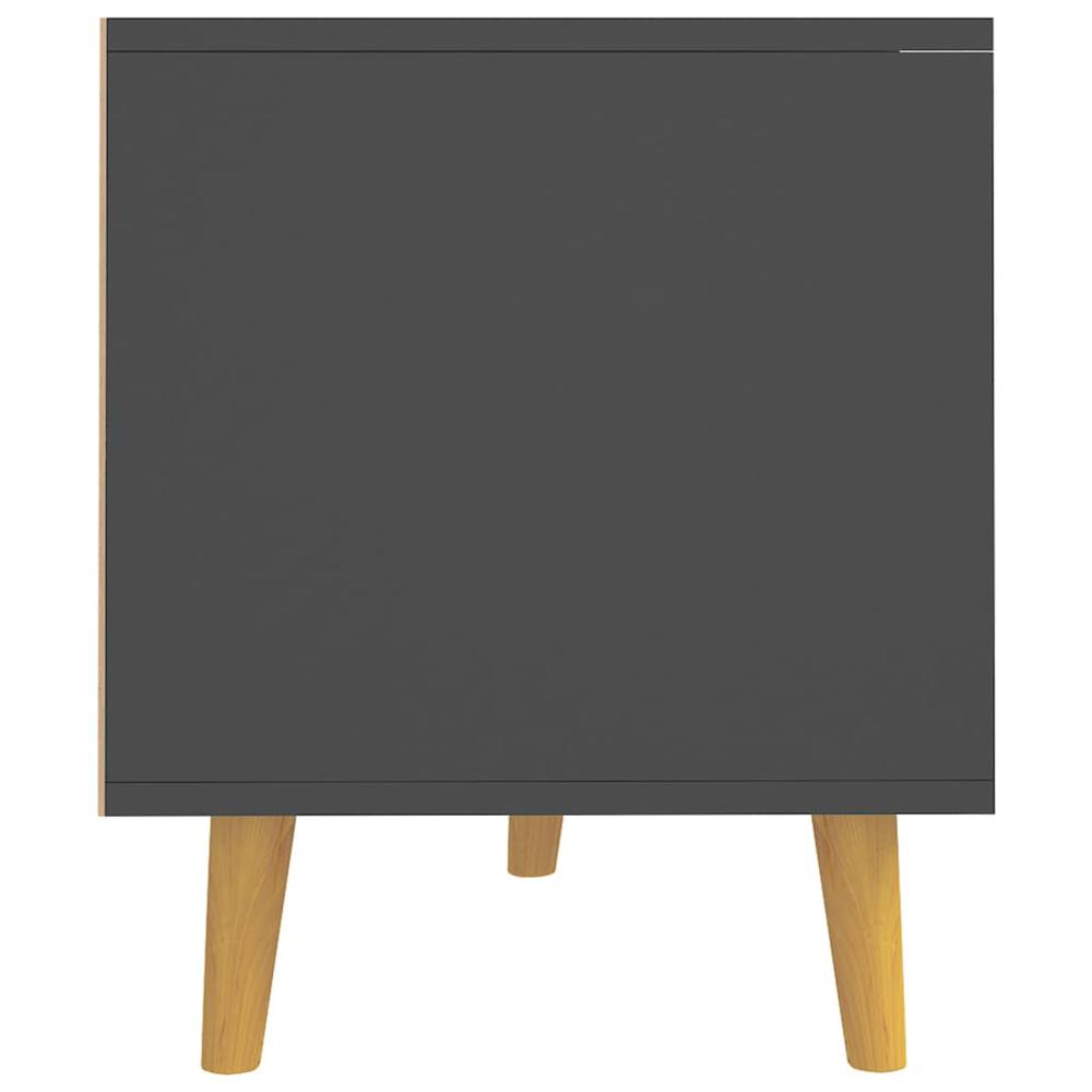 vidaXL TV Cabinet Gray 35.4"x15.7"x19.1" Engineered Wood. Picture 6