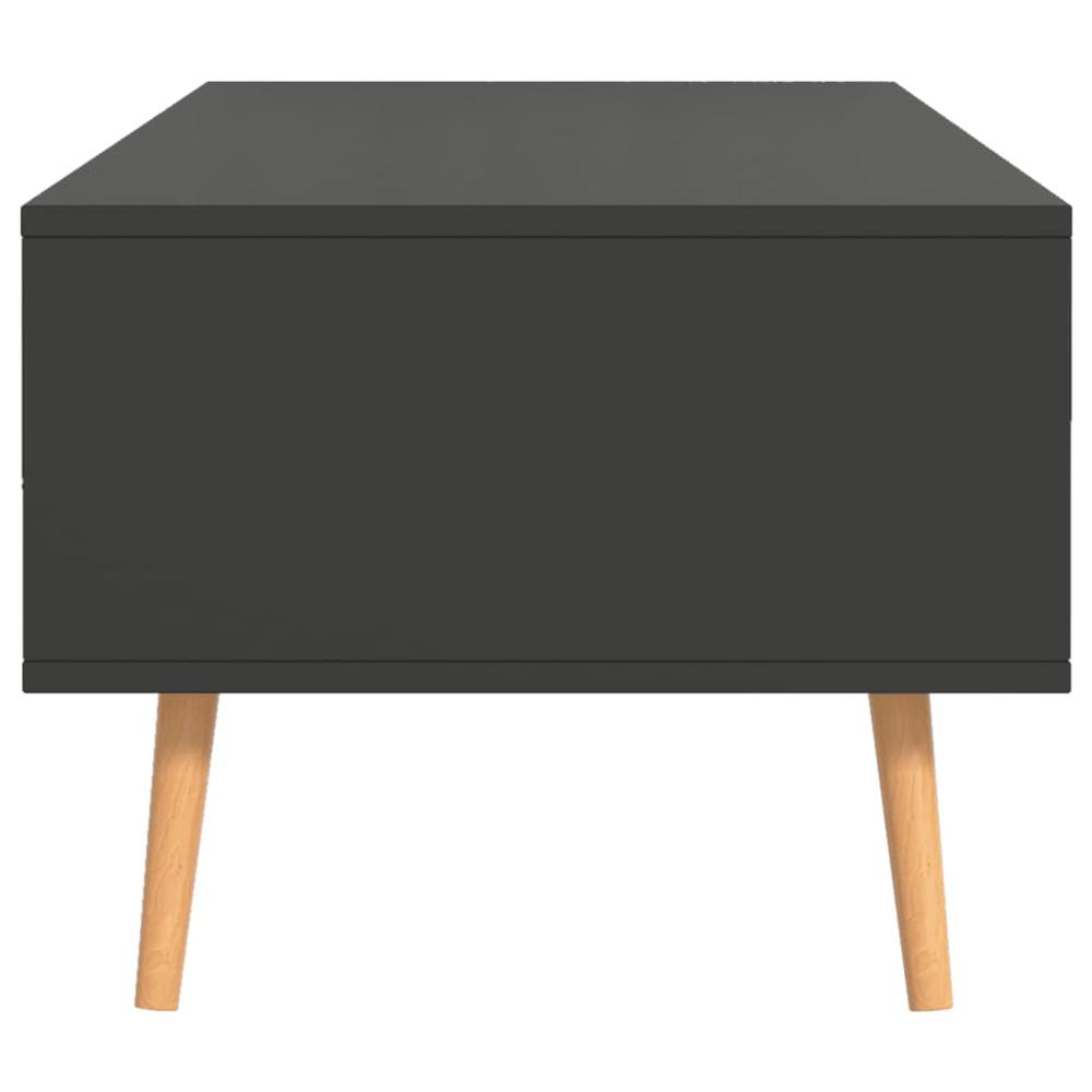 vidaXL Coffee Table Gray 39.4"x19.5"x16.9" Engineered Wood. Picture 6
