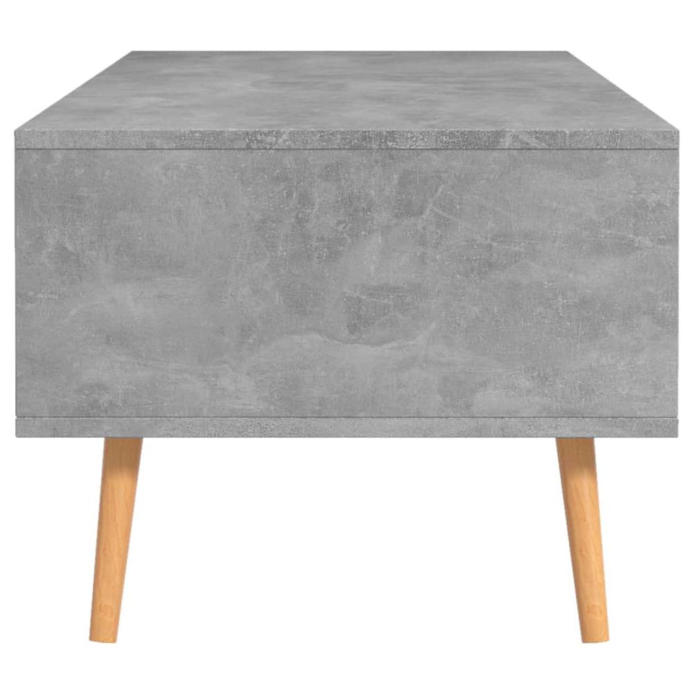 vidaXL Coffee Table Concrete Gray 39.4"x19.5"x16.9" Engineered Wood. Picture 6