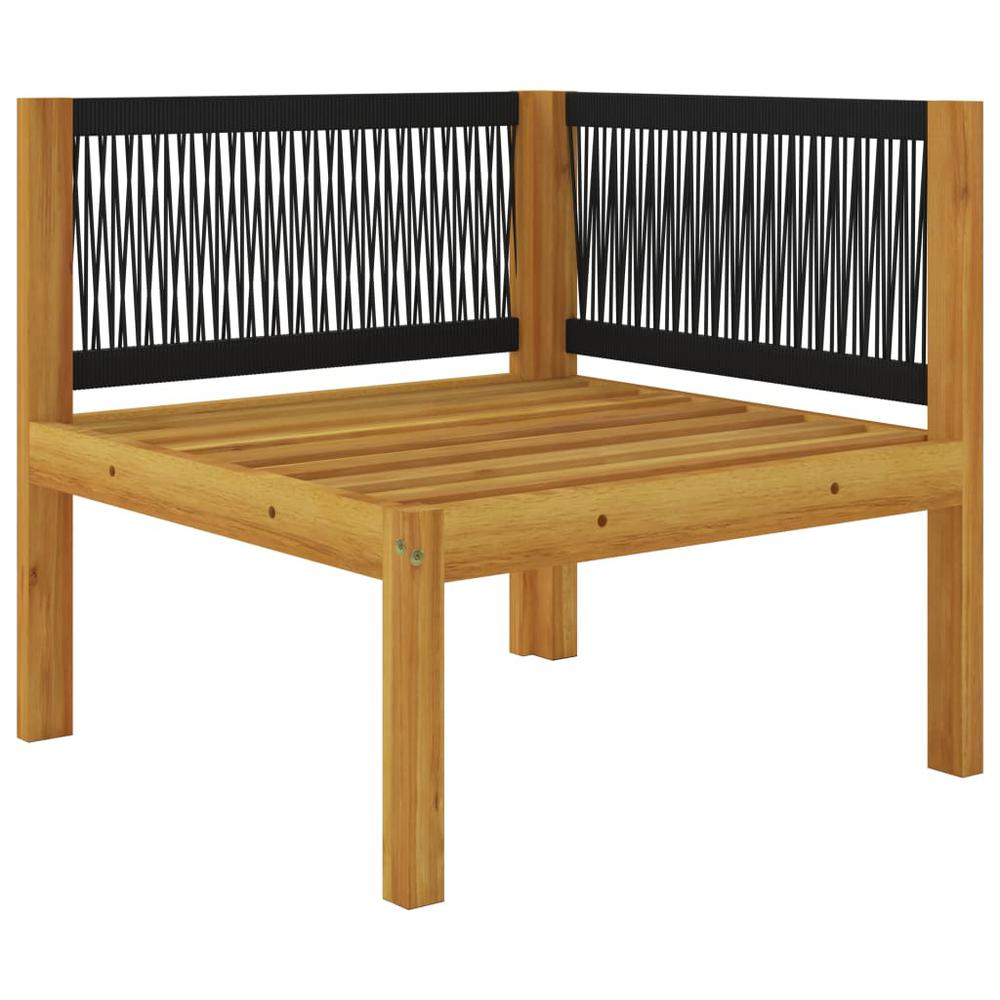 vidaXL 2-seater Patio Bench with Cushions Solid Acacia Wood. Picture 6