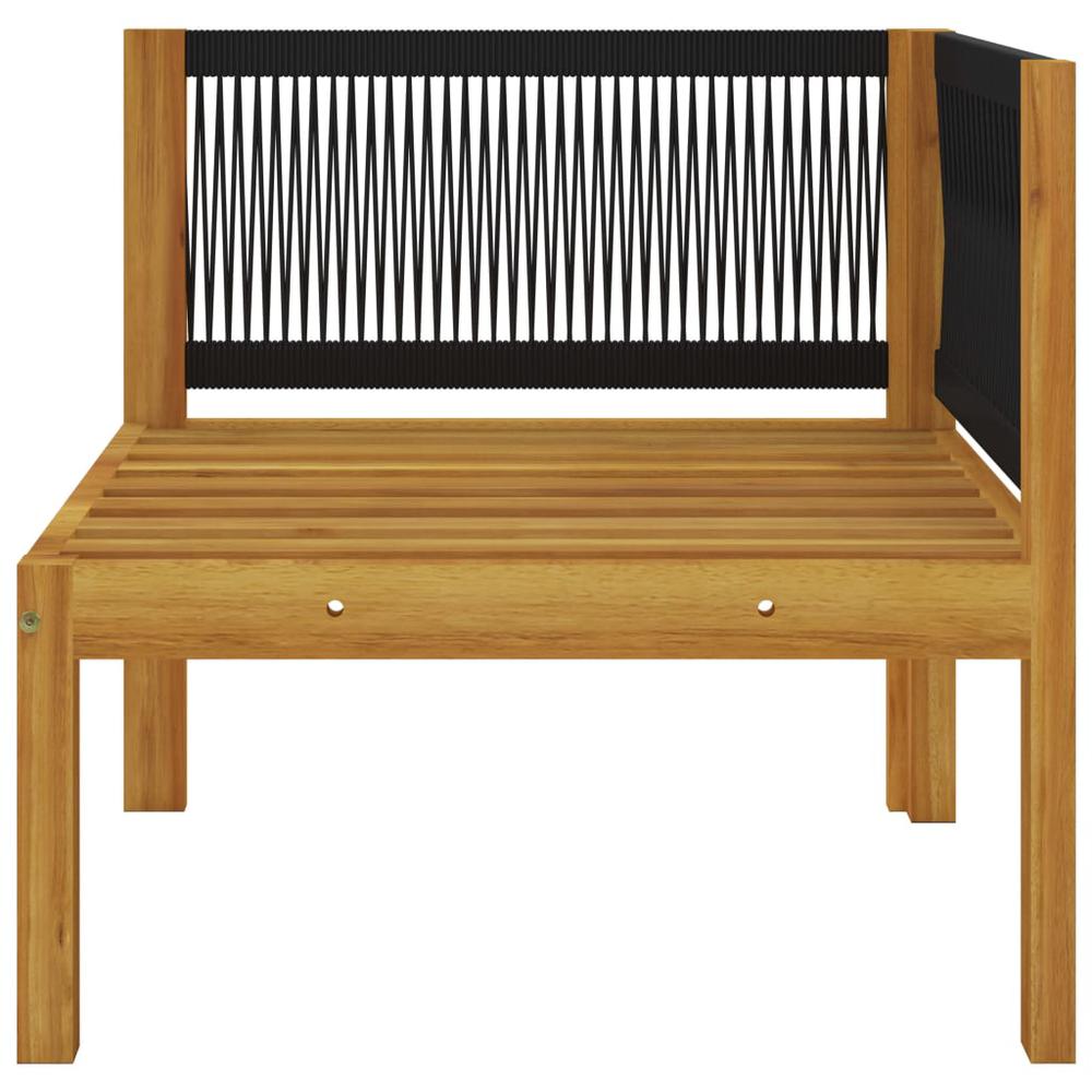 vidaXL 2-seater Patio Bench with Cushions Solid Acacia Wood. Picture 8