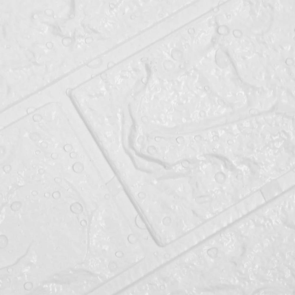 3D Wallpaper Bricks Self-adhesive 10 pcs White. Picture 4
