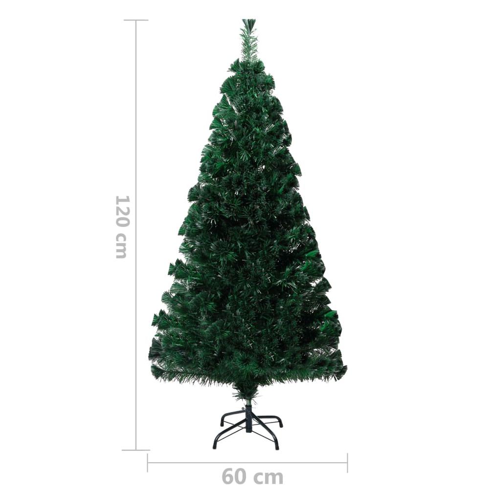 vidaXL Artificial Christmas Tree with Stand Green 47.2" Fiber Optic. Picture 7